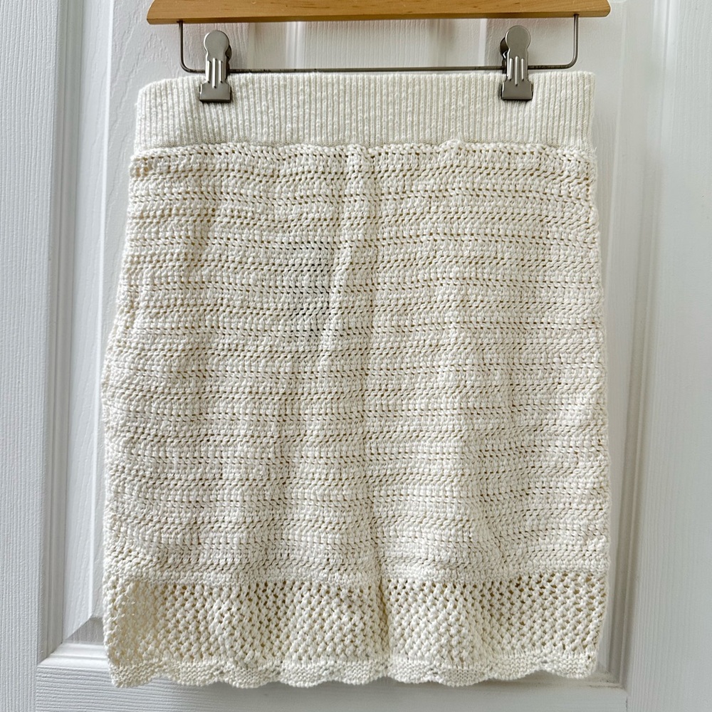 Abercrombie & Fitch Ivory Knit Skirt